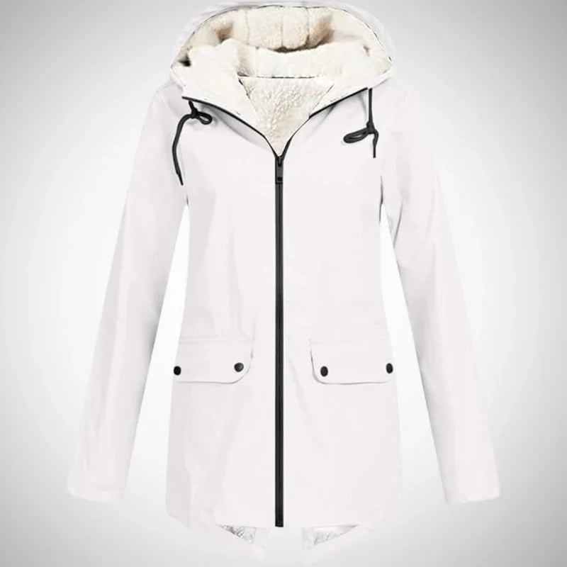 Luna | Damen Regenjacke – Wasserabweisend, Fleece-Futter & Stylisch 4