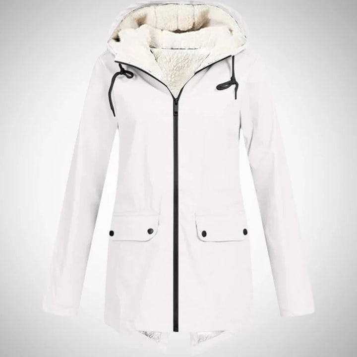 Luna | Damen Regenjacke – Wasserabweisend, Fleece-Futter & Stylisch 4