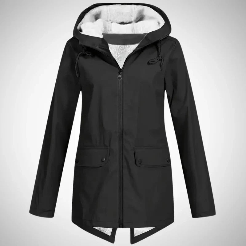 Luna | Damen Regenjacke – Wasserabweisend, Fleece-Futter & Stylisch 7