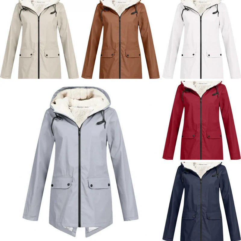 Luna | Damen Regenjacke – Wasserabweisend, Fleece-Futter & Stylisch 8