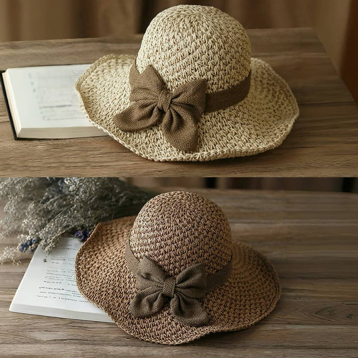 Luna | Eleganter, handgefertigter Sonnenhut mit Vintage-Schleife 5