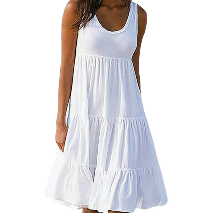Luna | Luftiges, Elegantes & Festliches Damenkleid für Hochzeitsgäste – Midi-Länge 0