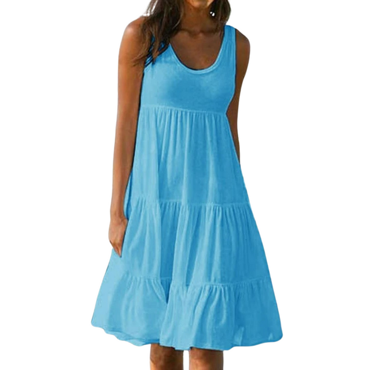 Luna | Luftiges, Elegantes & Festliches Damenkleid für Hochzeitsgäste – Midi-Länge 2