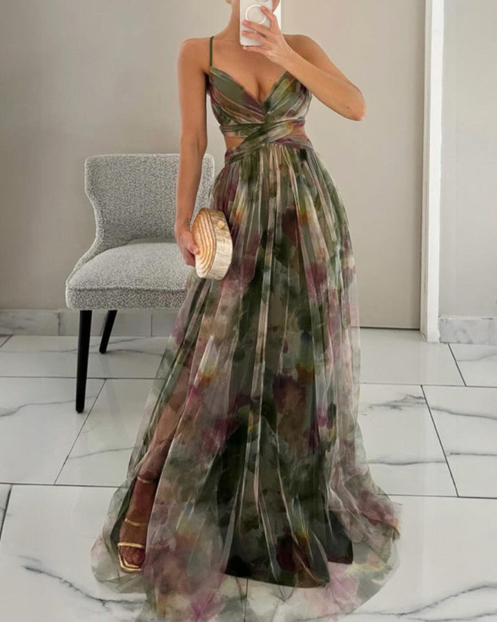 Luna | Romantisches Maxikleid für Sommer mit Blumenprint 1