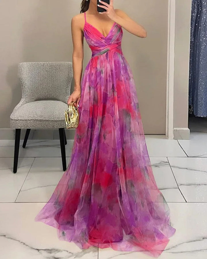 Luna | Romantisches Maxikleid für Sommer mit Blumenprint 3