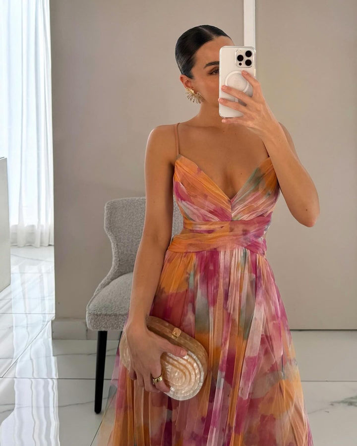 Luna | Romantisches Maxikleid für Sommer mit Blumenprint 5