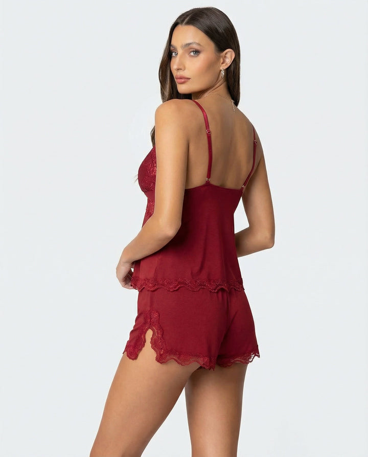 Luna | Zartes Spitzen-Camisole und Shorts Set 6