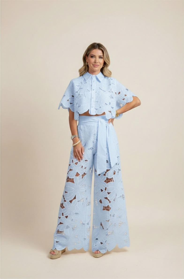 Claudia – Elegant Two-Piece Cut Out Summer Set for Women - Image 7