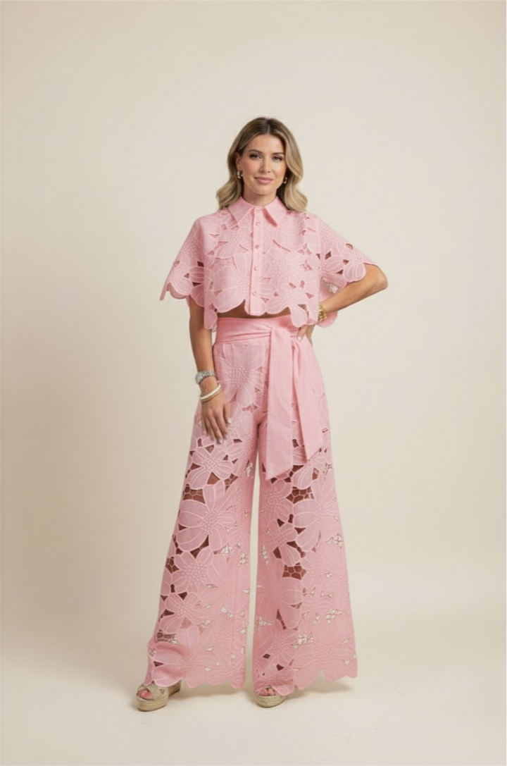 Claudia – Elegant Two-Piece Cut Out Summer Set for Women - Image 4