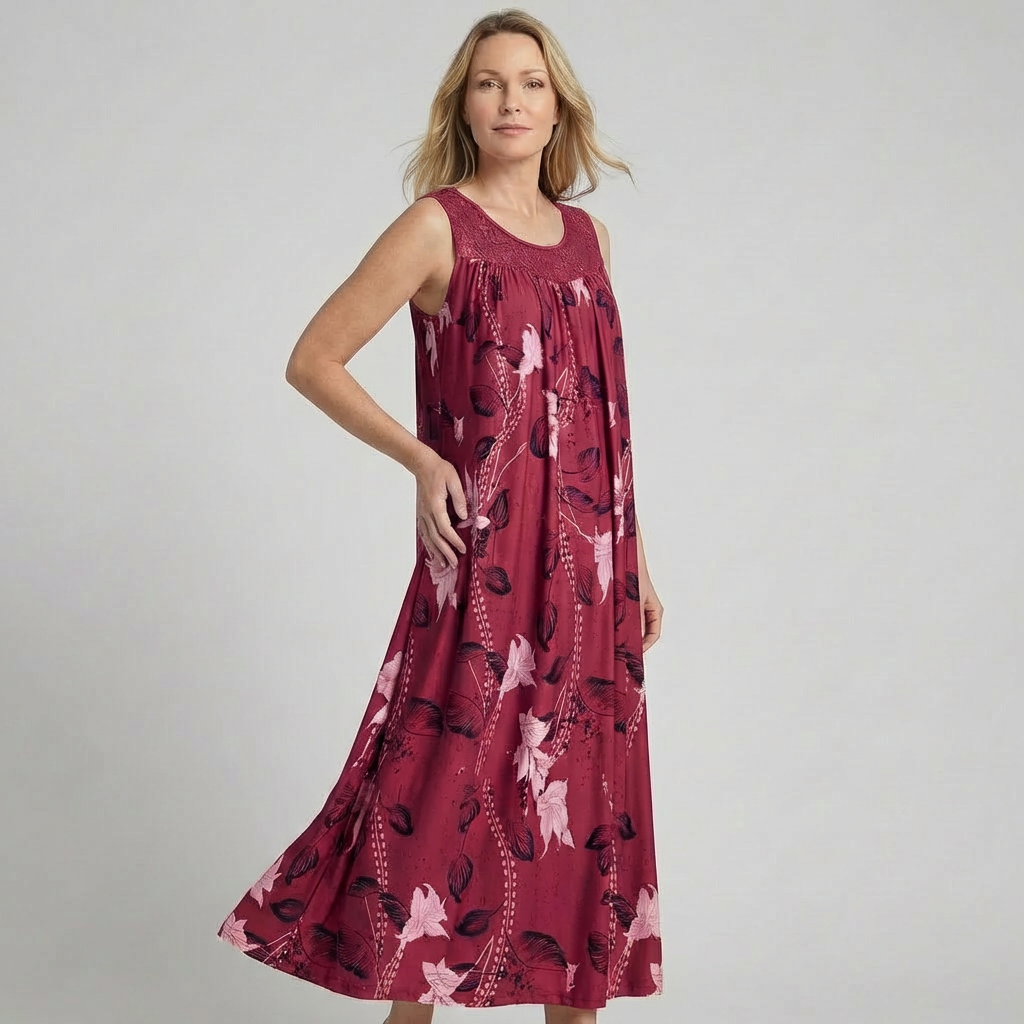 Lunara | Elegantes Maxikleid Sommer mit Spitze für Damen – Ideal als Hochzeitsgast-Outfit 4