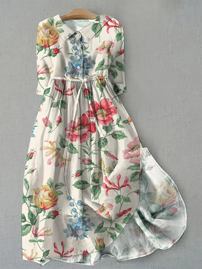 Lunara | Festliches Blumenkleid für Hochzeitsgast Damen 0