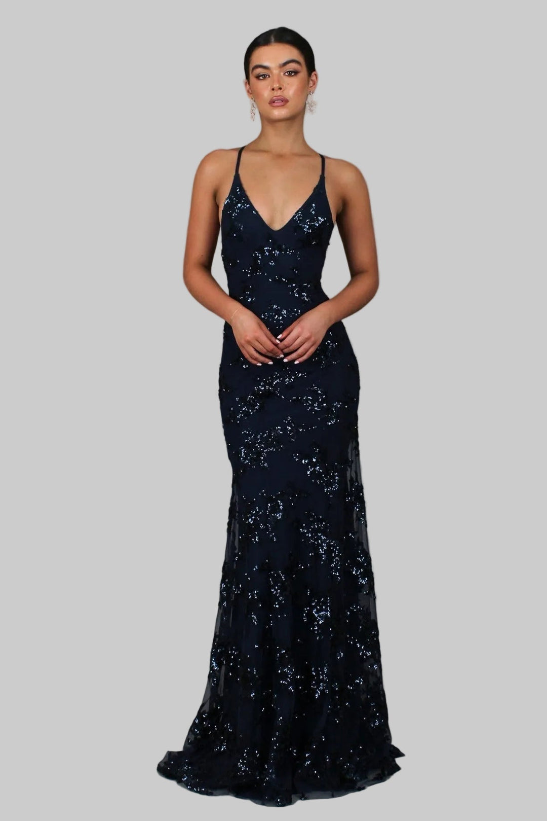 Lunara | Glamouröses V-Ausschnitt Maxikleid Sommer für Damen 0