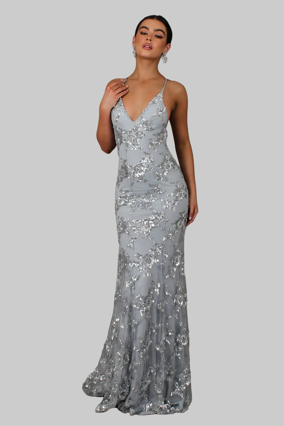 Lunara | Glamouröses V-Ausschnitt Maxikleid Sommer für Damen 2