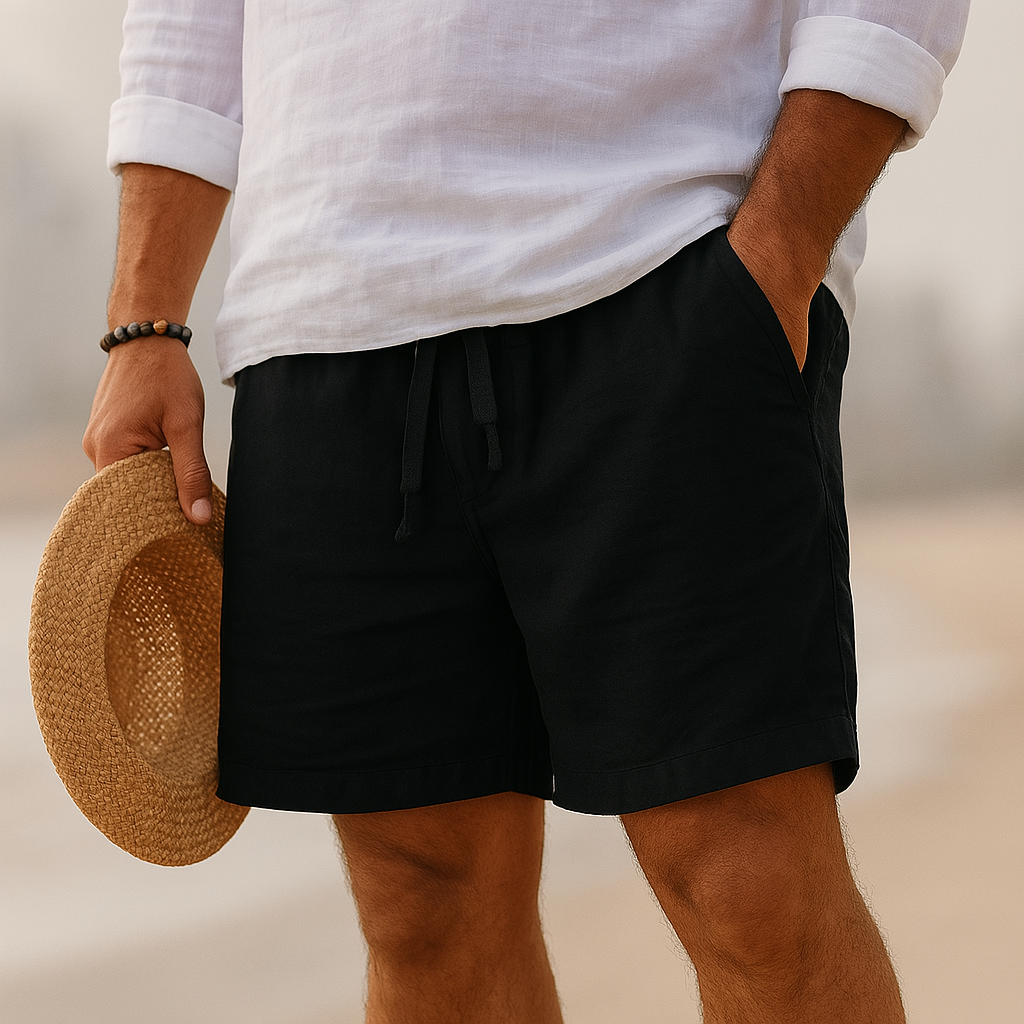 Mailand | Herren-Shorts aus Baumwoll-Leinen-Mischgewebe 2