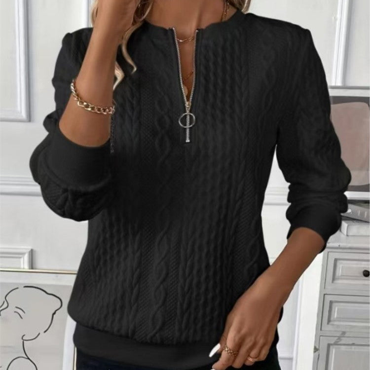 Damen-Sweatshirt mit Rundhalsausschnitt | Lange Ärmel