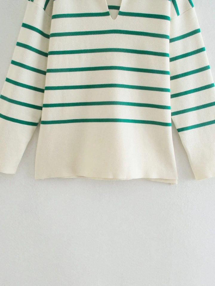 Margot - Gestreifter Pullover in Übergröße für Damen