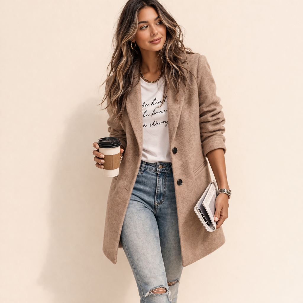 Maria | Eleganter langer Blazer für Damen 1