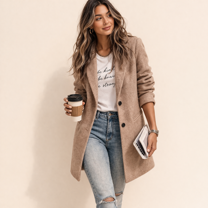 Maria | Eleganter langer Blazer für Damen 1