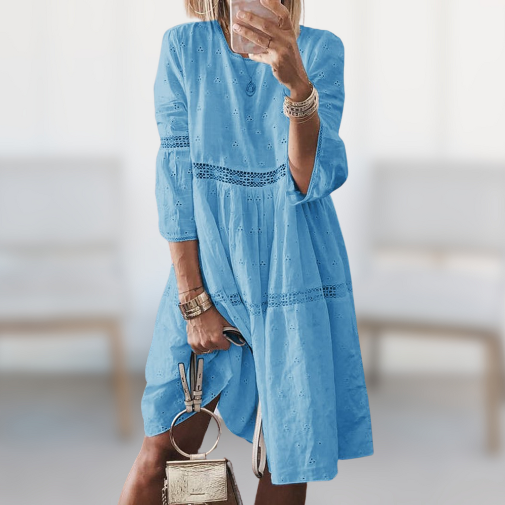 Marzia | Elegantes besticktes Kleid 1