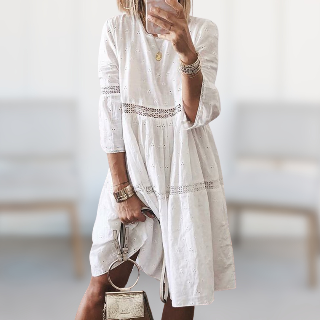 Marzia | Elegantes besticktes Kleid 2