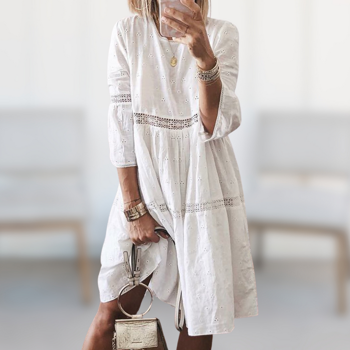 Marzia | Elegantes besticktes Kleid 2