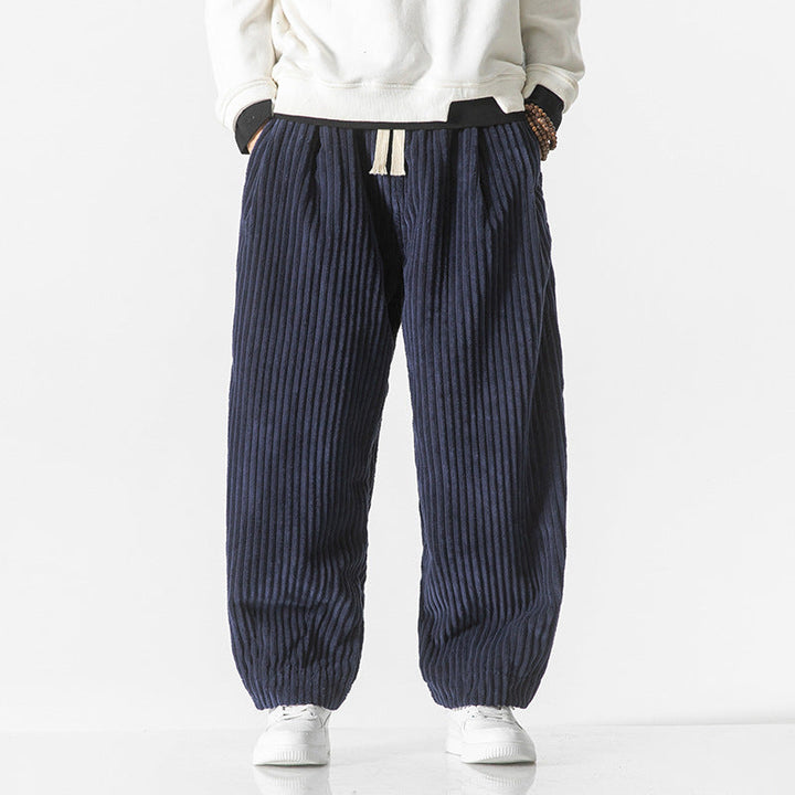 Masaaki | Cordhose Bequeme Eleganz mit Elastischem Bund und Seitentaschen