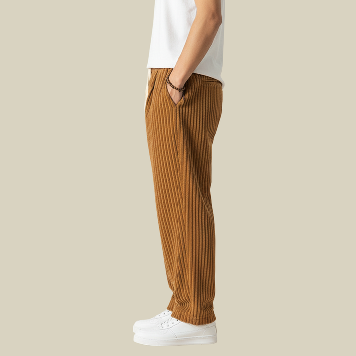 Masaaki | Cordhose Bequeme Eleganz mit Elastischem Bund und Seitentaschen