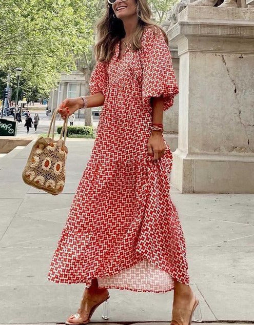 Maxi Kleid Damen | Boho-Design & Fließende Eleganz