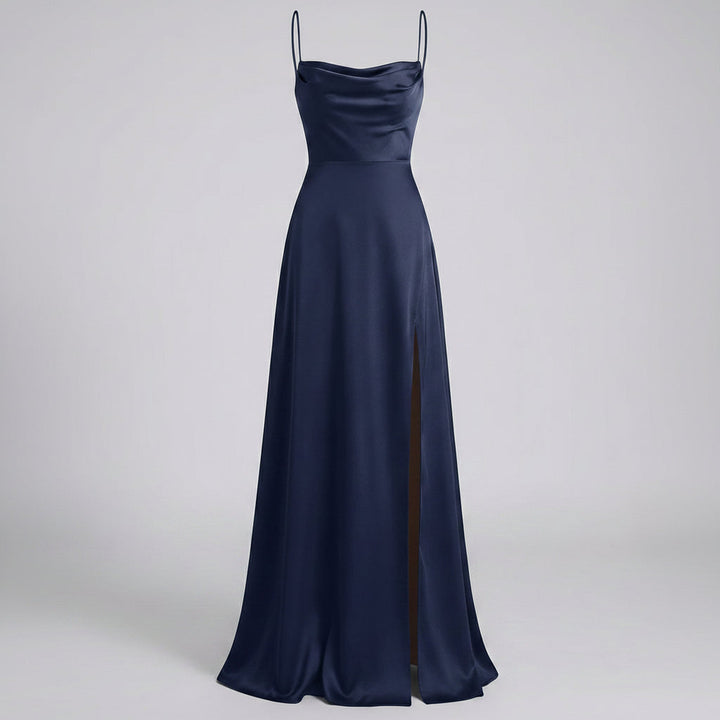 Maxi Kleid Damen | Elegantes Abendkleid lang mit Beinschlitz