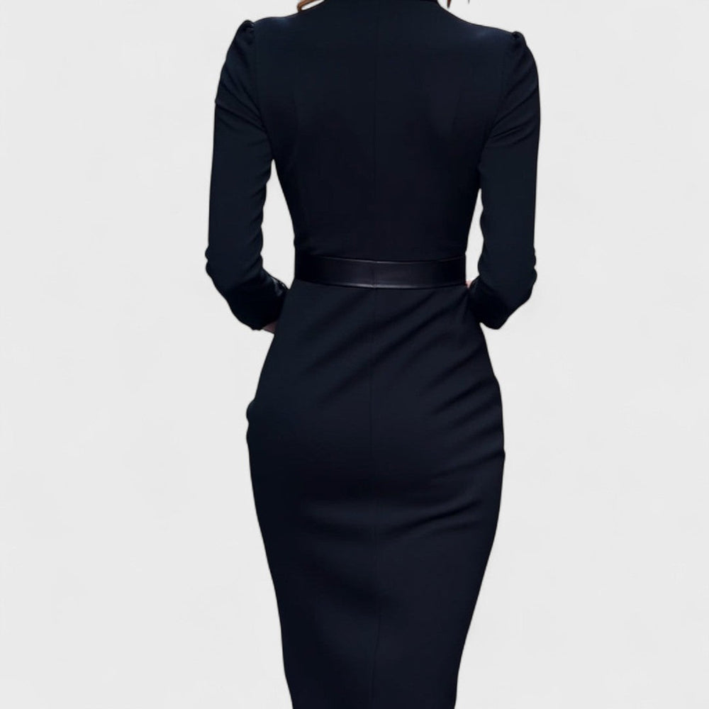 Maxi Kleid Damen | V-Ausschnitt & Taillengürtel für eine definierte Silhouette