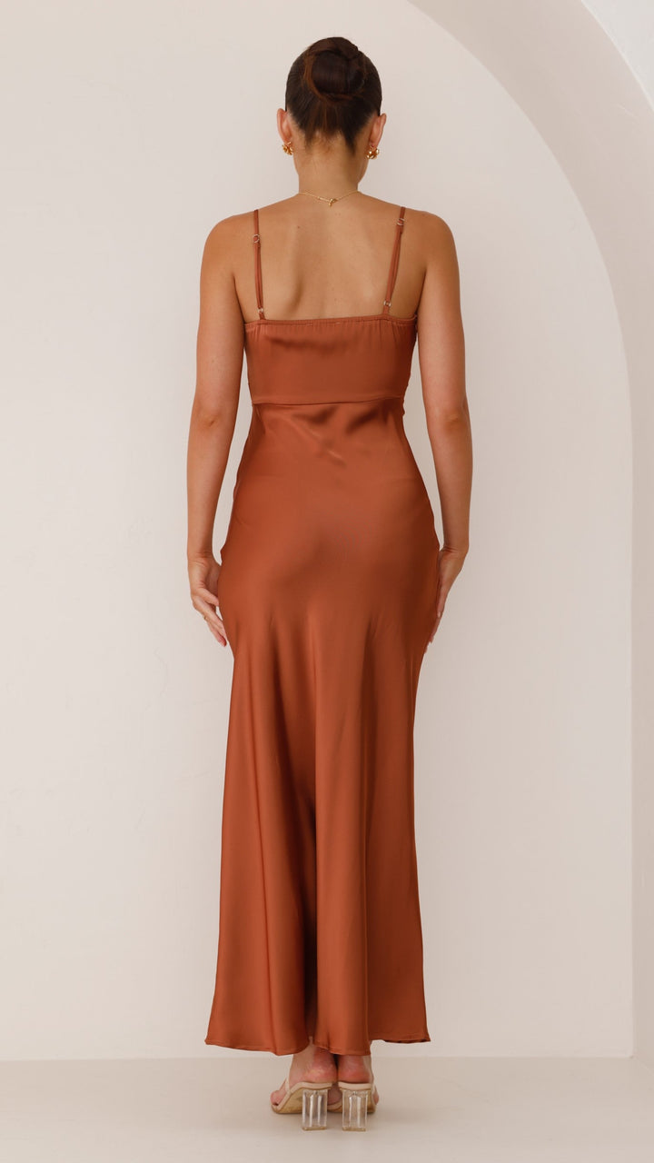 Maxikleid Damen | Hoher Schlitz & Figurbetonte Silhouette