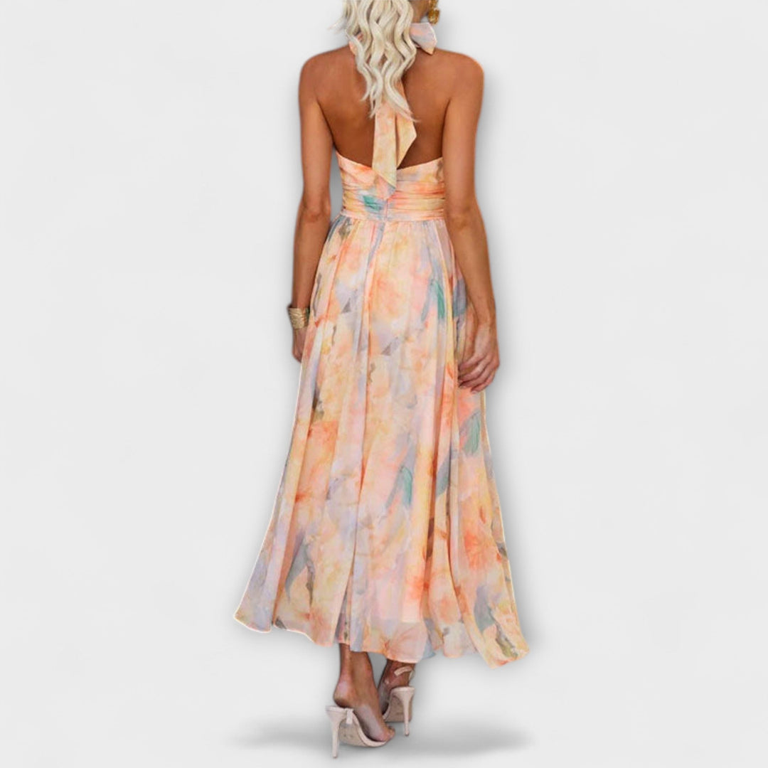 Maxikleid Damen | Neckholder & Taillenbetont