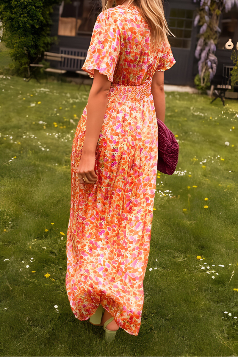 Maxikleid Damen | V-Ausschnitt & Taillierte Passform