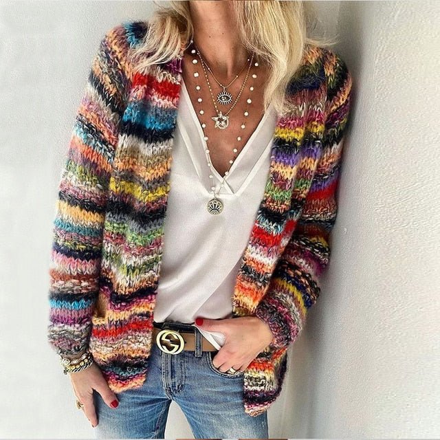 Mehrfarbiger Cardigan