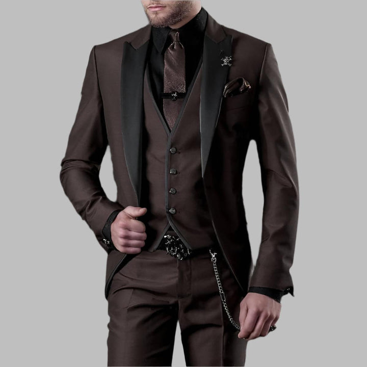 Daniel | Herren Luxuriöser Dreiteiliger Hochzeitsanzug-Set