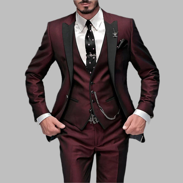 Daniel | Herren Luxuriöser Dreiteiliger Hochzeitsanzug-Set