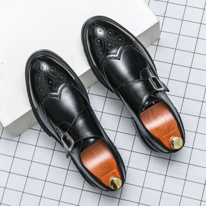 Malte | Herren Frühling Monk Strap Elegante Schuhe