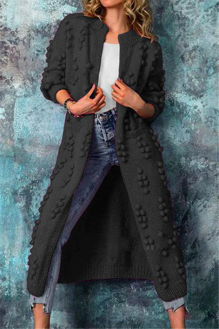 Merel | Bequeme, lange Strickjacke 0