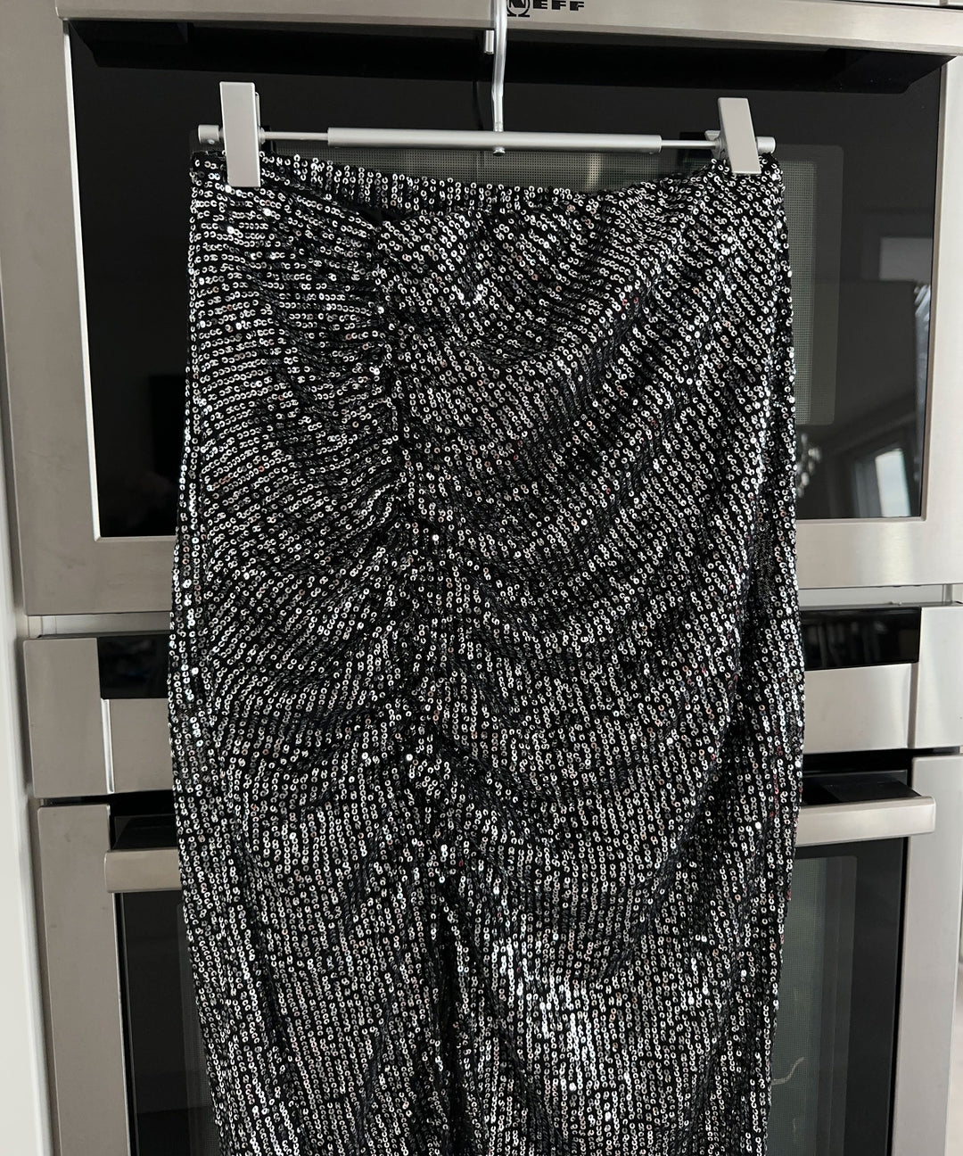 Midi Glitter Rock Dunkelgrau  Ladypolitan ♡   