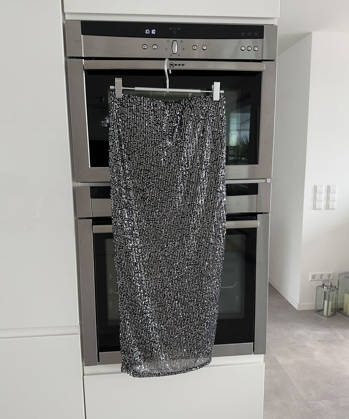 Midi Glitter Rock Dunkelgrau  Ladypolitan ♡   