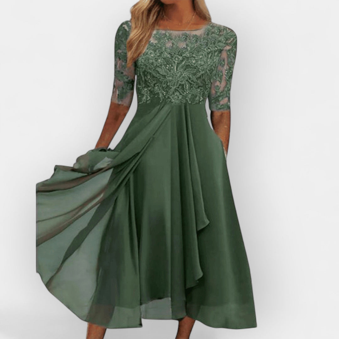 Midi Kleid Damen | Festlicher Look & Schmeichelnde A-Linie