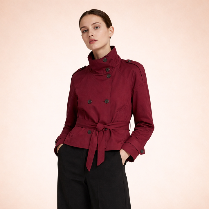 Mila | Kurzer Damen-Trenchcoat, schick und zeitlos 5
