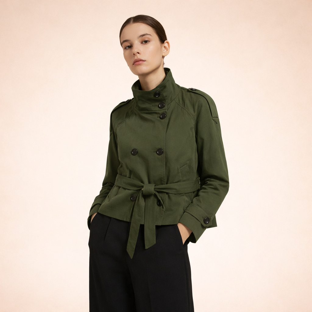 Mila | Kurzer Damen-Trenchcoat, schick und zeitlos 7