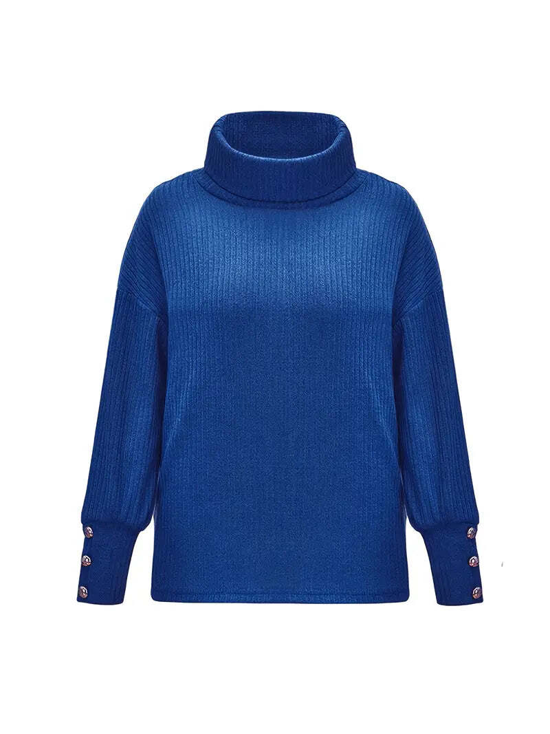 Milana - Lässiger Rollkragenpullover aus Baumwolle