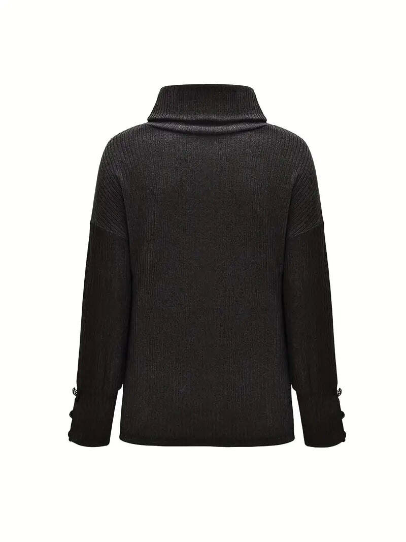 Milana - Lässiger Rollkragenpullover aus Baumwolle
