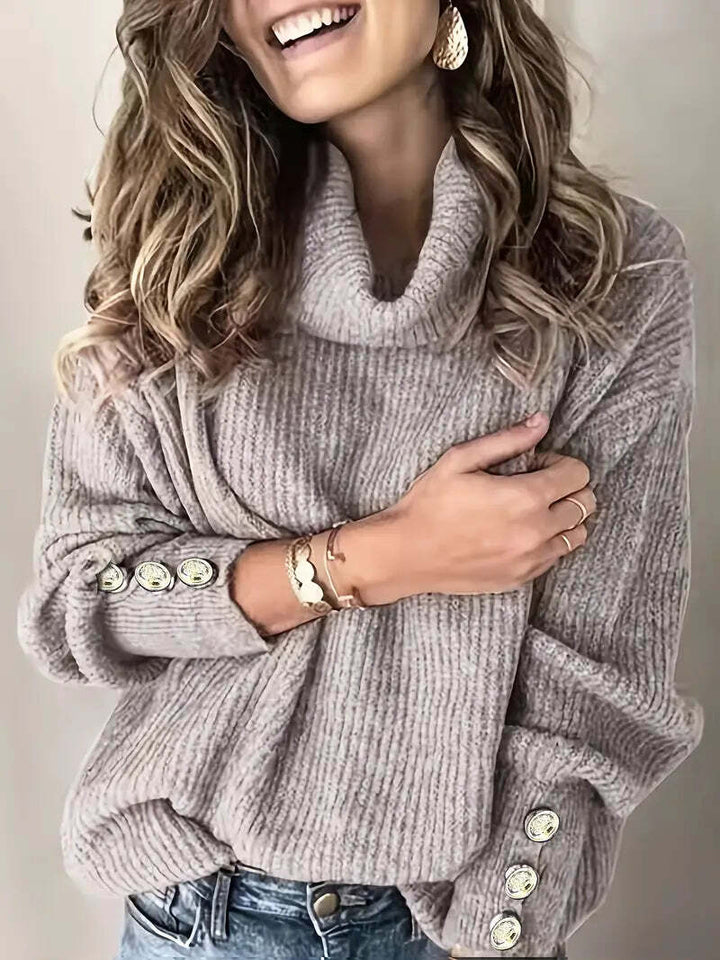 Milana - Lässiger Rollkragenpullover aus Baumwolle