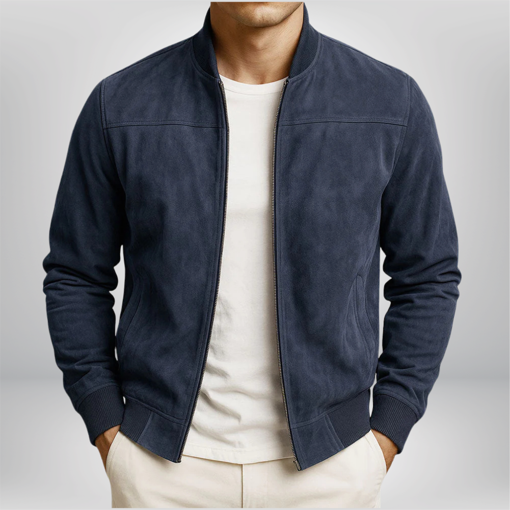 Milo | Elegante Damen Lederjacke im Minimalistischen Bomber-Design 2