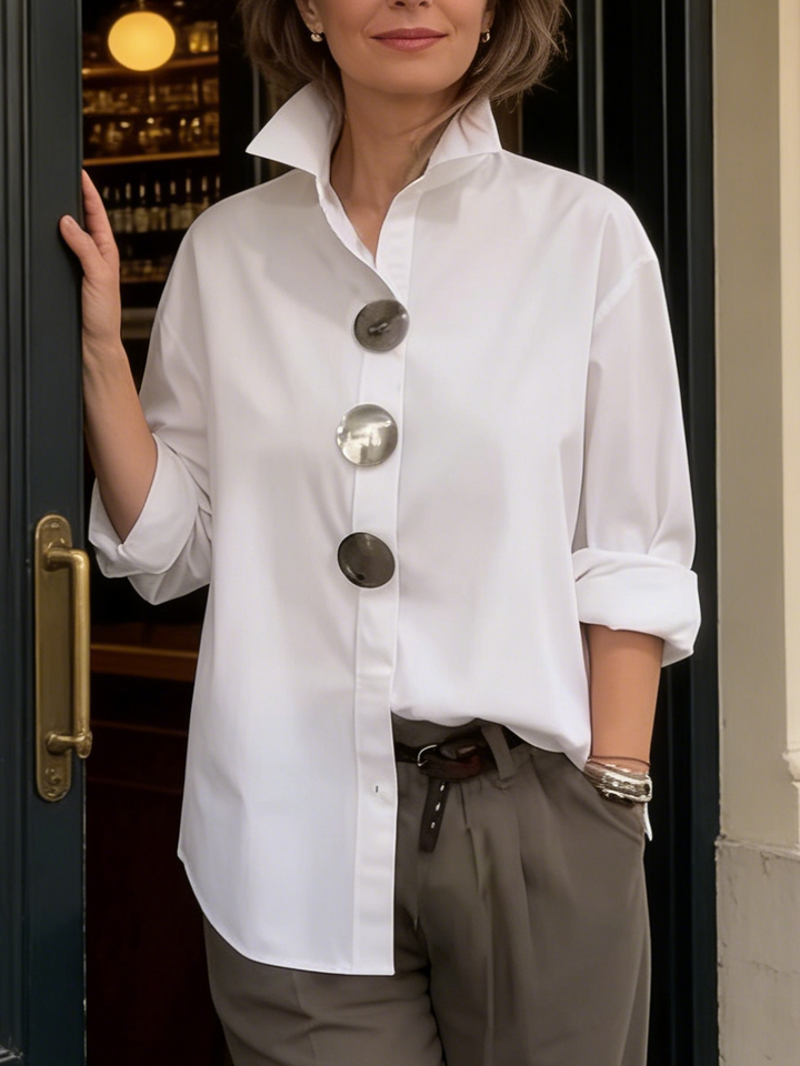 Mira | Elegante Bluse mit Stehkragen – Ausgefallen &amp; Festlich für Damen 3