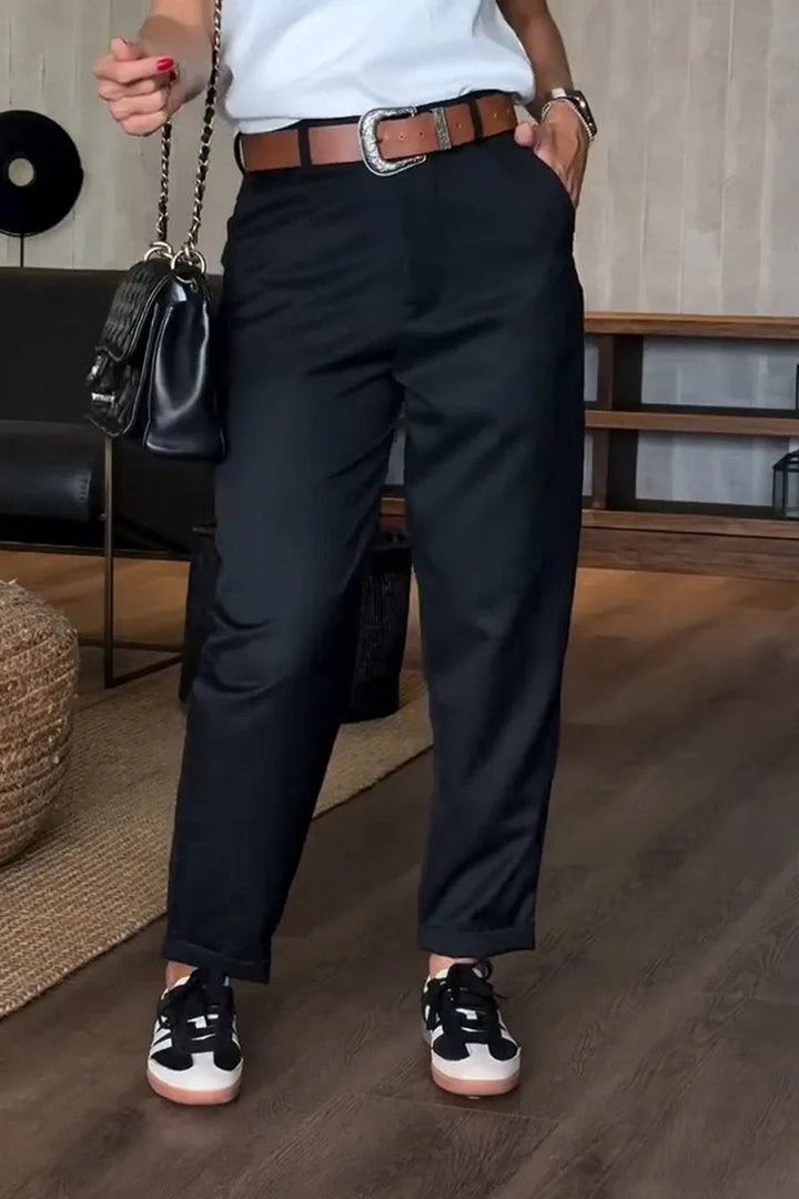 Mira | Elegante, Figurschmeichelnde Weiße Hose Damen für Jeden Anlass 2
