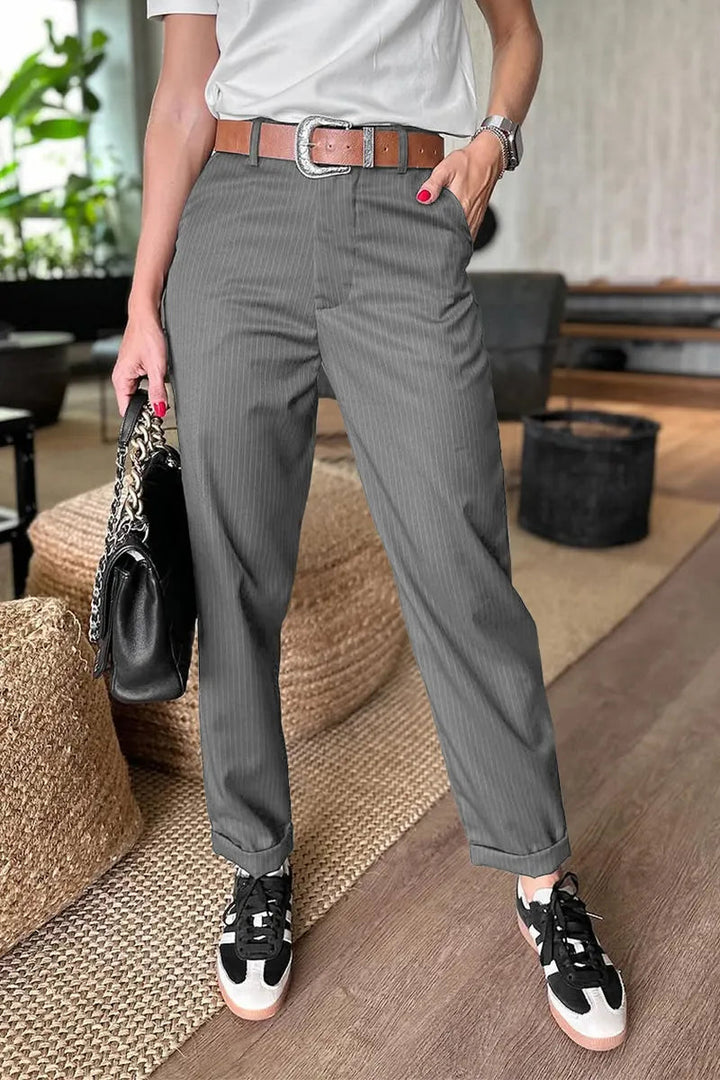 Mira | Elegante, Figurschmeichelnde Weiße Hose Damen für Jeden Anlass 3